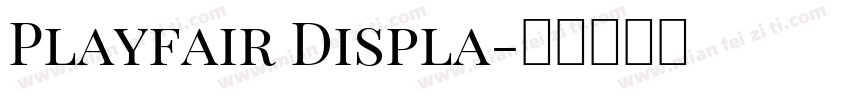 Playfair Displa字体转换
